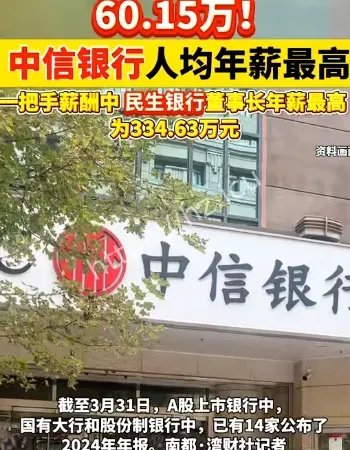 中信银行薪酬
